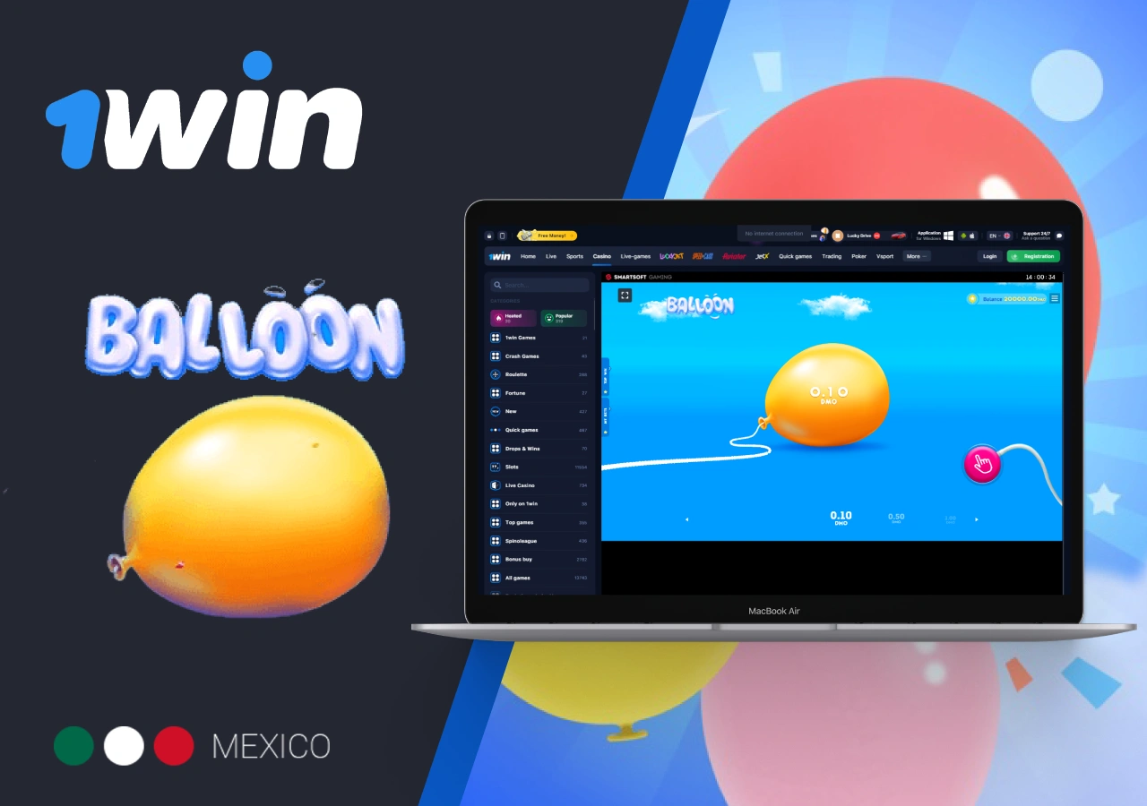 Descubre cómo funciona Balloon, el juego de apuestas dinámico en 1Win