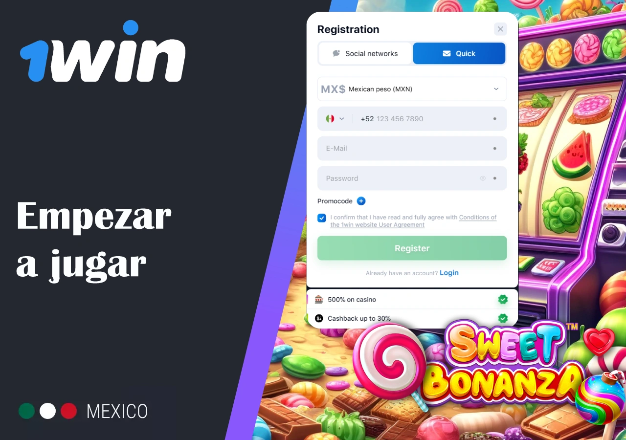 Pasos básicos para empezar a jugar en 1Win