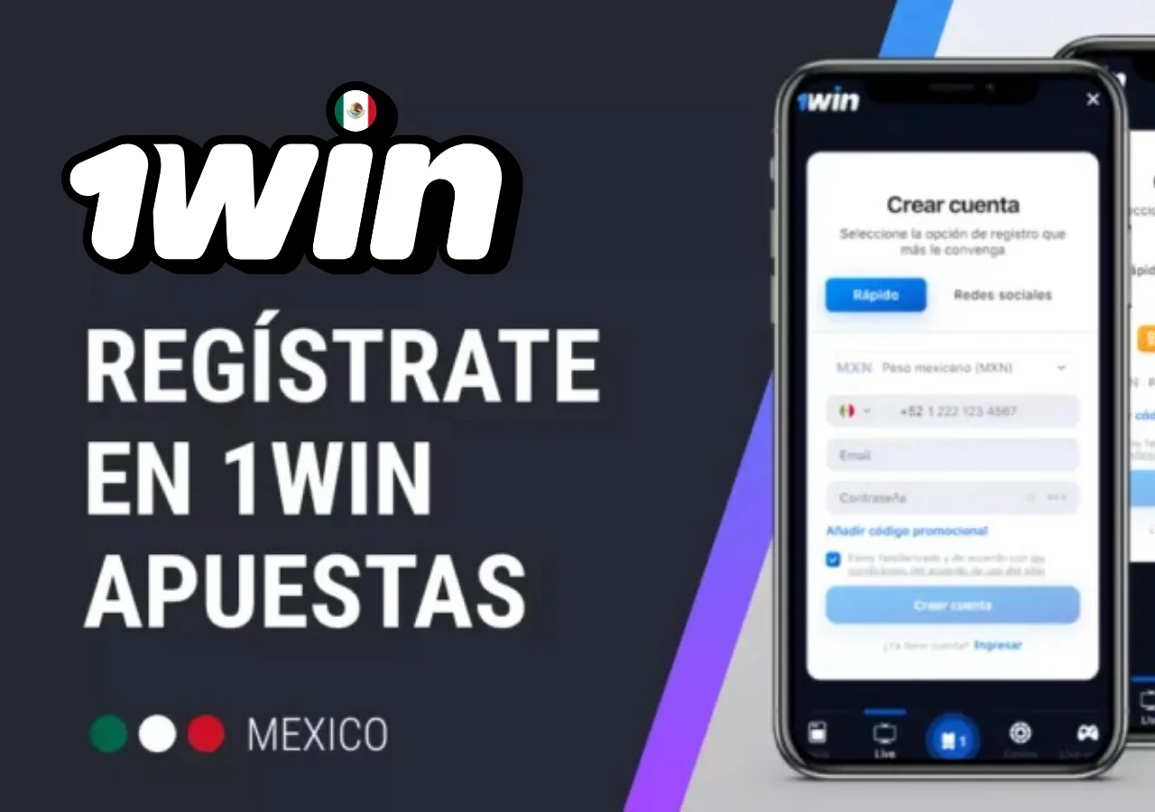 Registro en la plataforma oficial de 1win